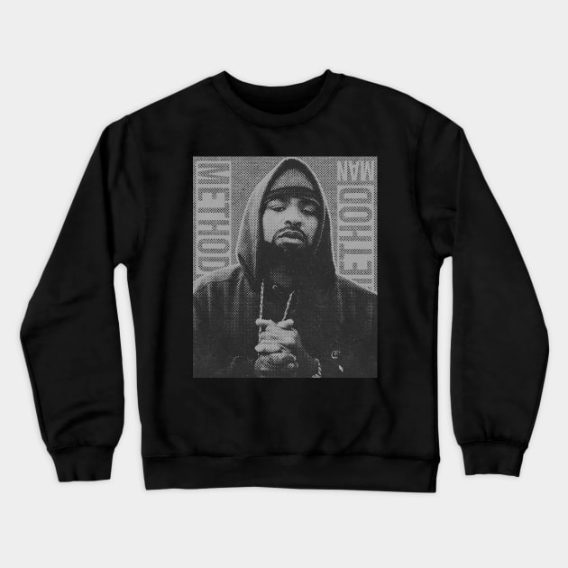 Method Man // Retro poster //RApper Crewneck Sweatshirt by Degiab